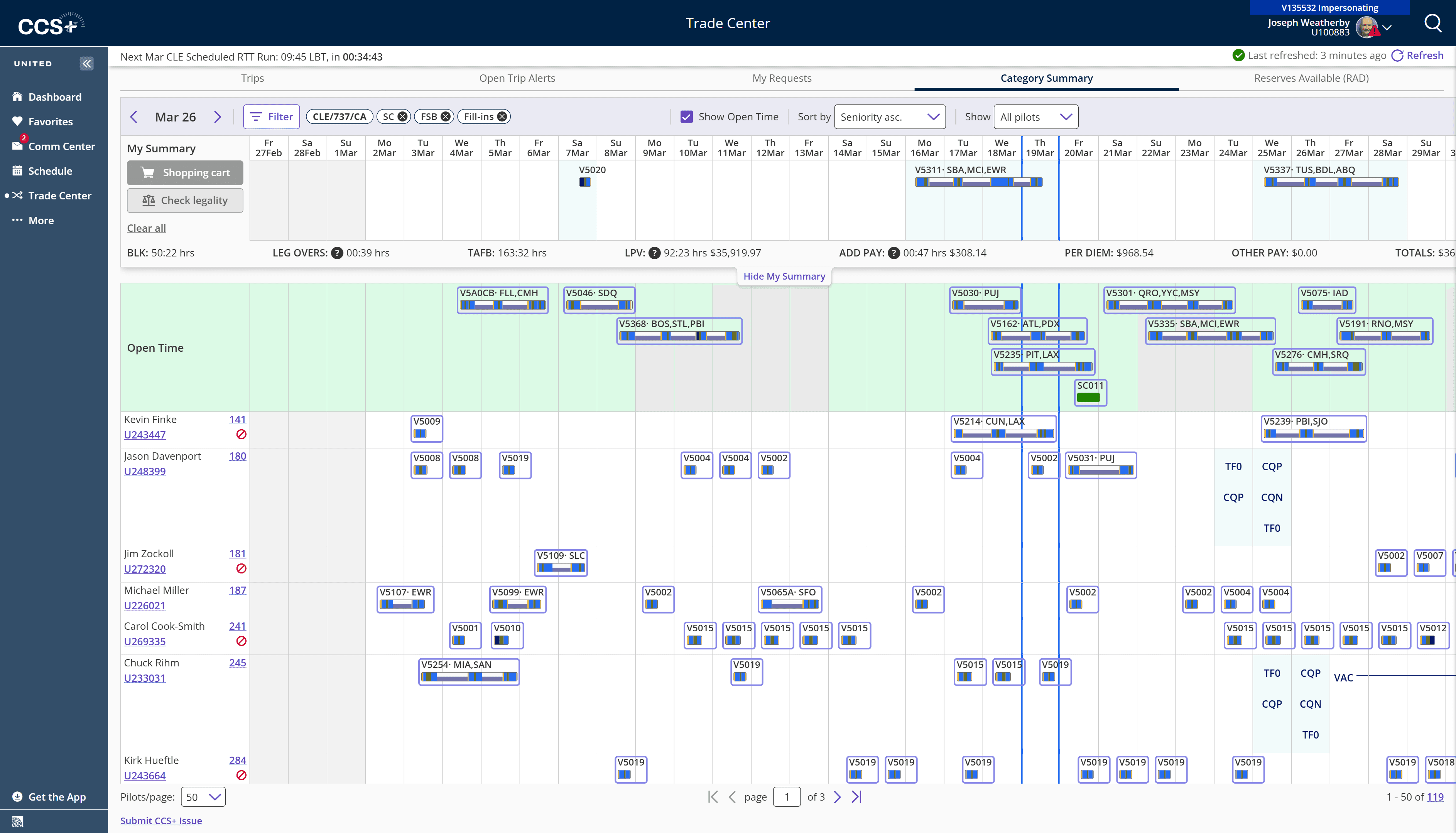 See the whole month before you commit to a trade