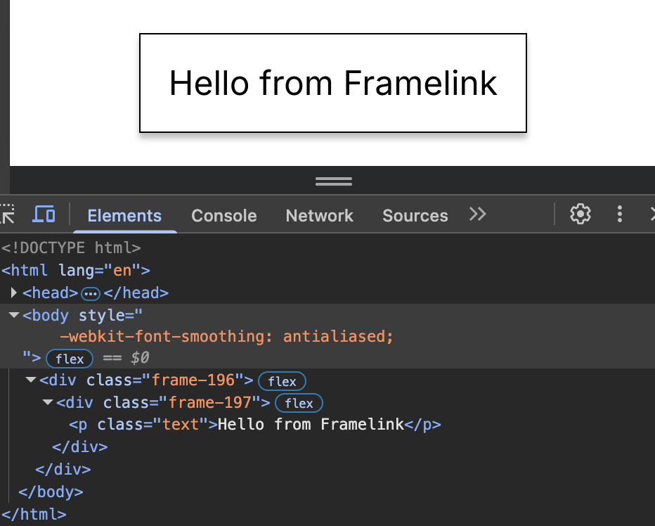 Browser showing the final implemented UI component matching the Figma design exactly